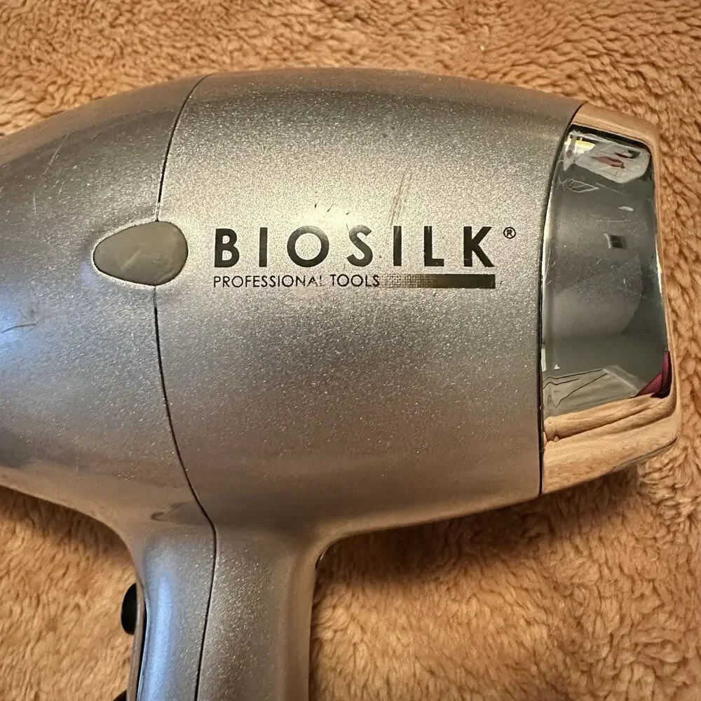 Biosilk Blow Dryer Model GF8128 1875 Watt Titanium 2 Temp 2 Speed Cool Shot